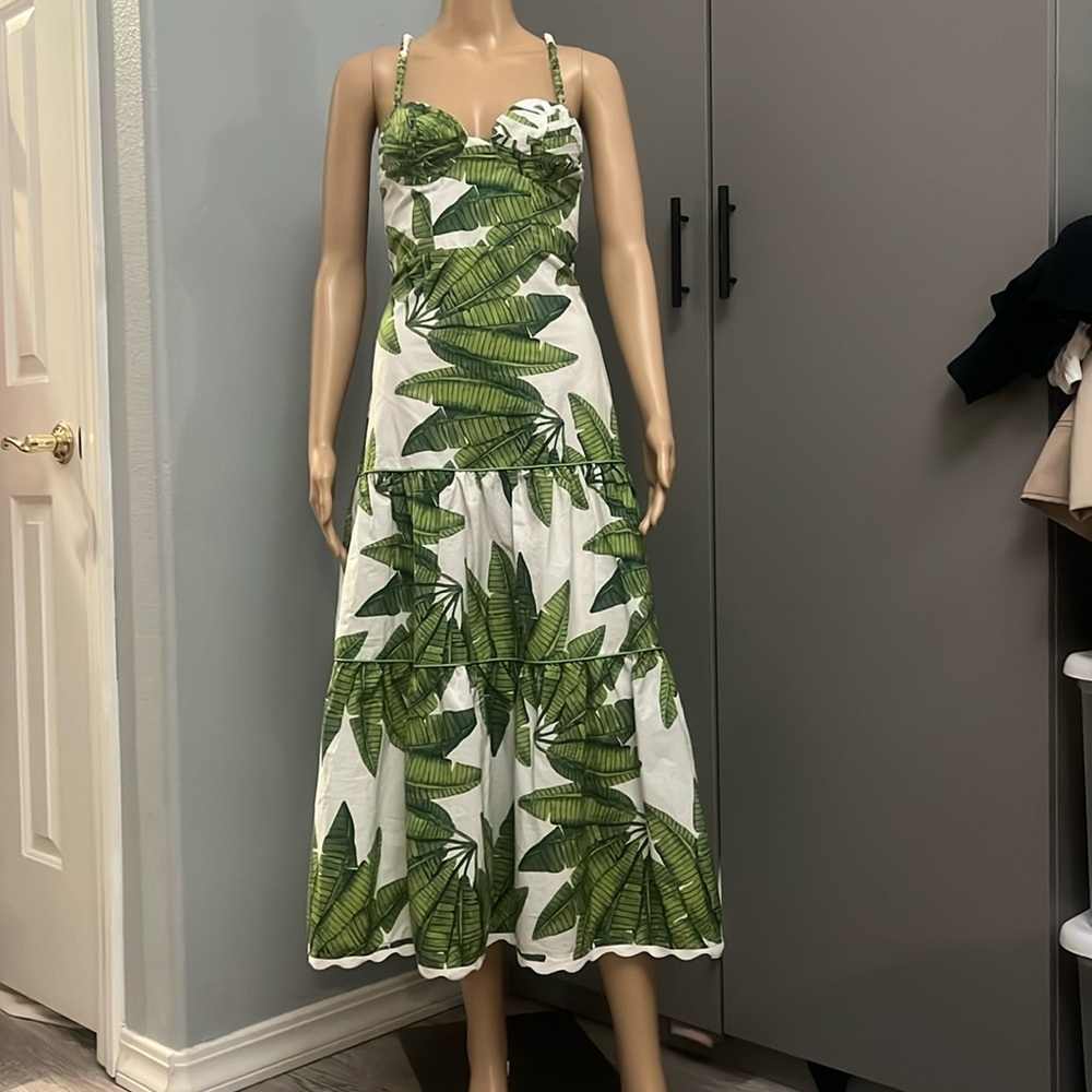 FARM RIO MIDI DRESS XXS